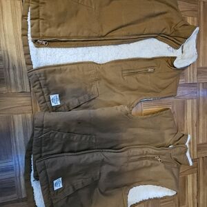 Brown Sherpa-Lined Vest